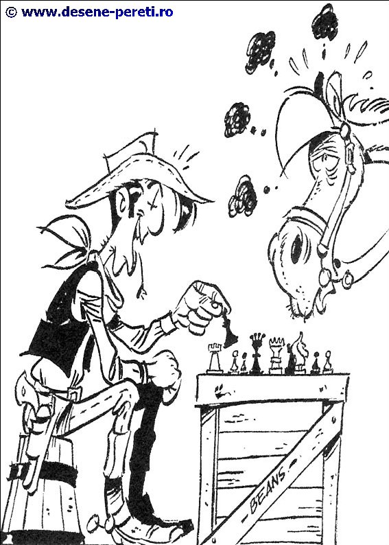 lucky luke desene colorat